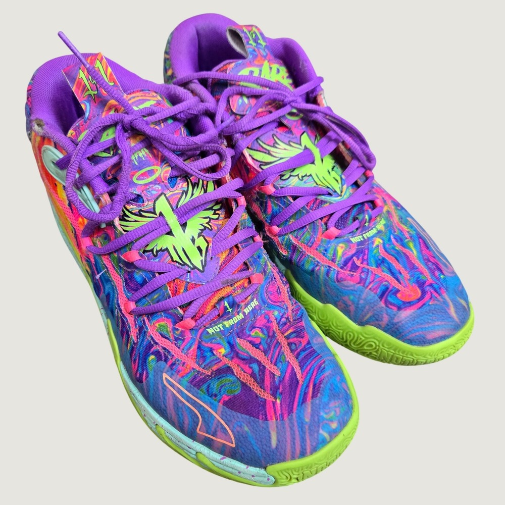 Puma MB.01 LaMelo Ball Be You Multicolored Basketball Shoes Mens 10.5 Bright